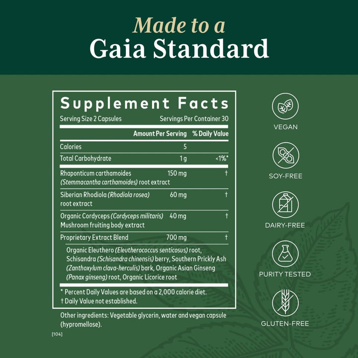 Gaia PRO Revive HPA - 60 Vegan Liquid Phyto - Capsules (30 Servings) - The Oasis of Health