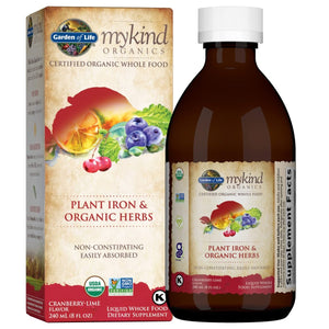 Garden of Life - mykind Organics Plant Iron & Organic Herbs liquid - 8 oz. - The Oasis of Health