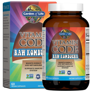 Garden of Life - Vitamin Code RAW Kombucha - 60 Vegan Caps - The Oasis of Health
