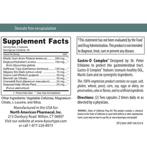 Gastro - D Complex 90 Capsules - 2 Pack - The Oasis of Health