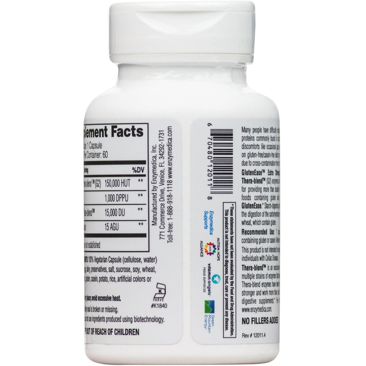 Glutenease Extra Strength - 60 Caps, 0.2 Pound - The Oasis of Health