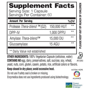 Glutenease Extra Strength - 60 Caps, 0.2 Pound - The Oasis of Health