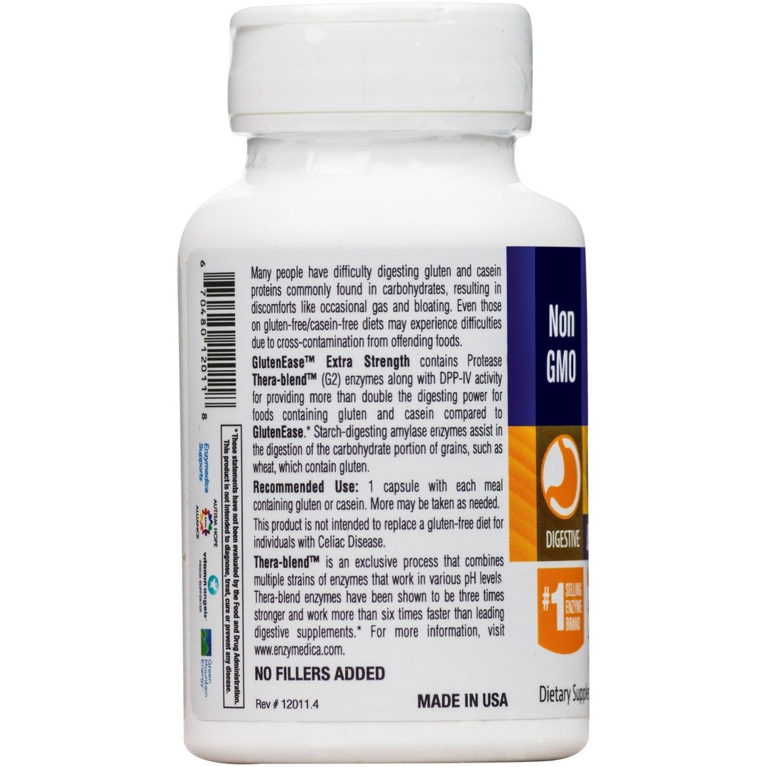 Glutenease Extra Strength - 60 Caps, 0.2 Pound - The Oasis of Health