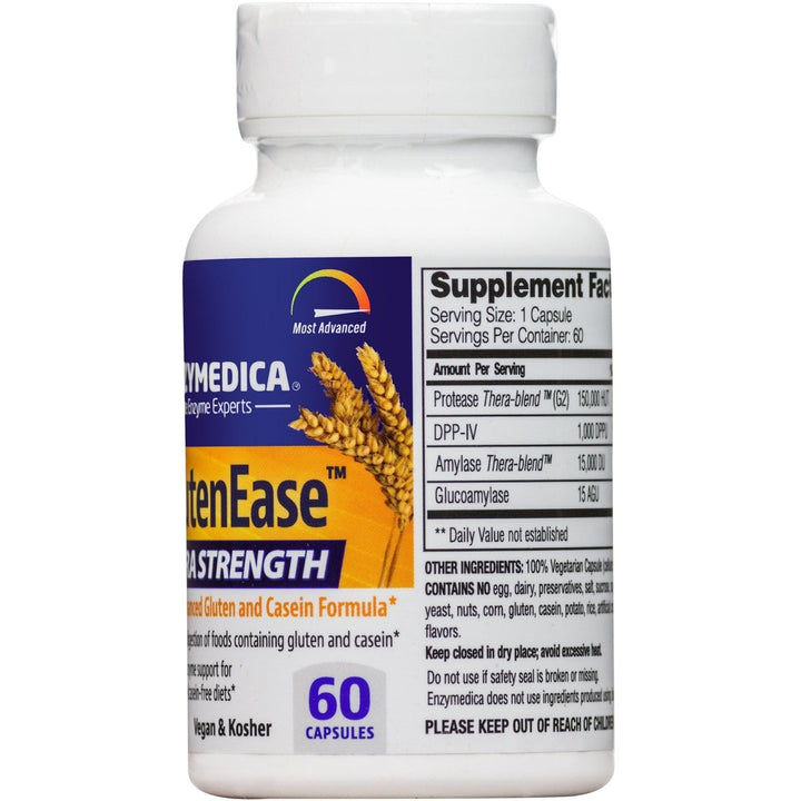 Glutenease Extra Strength - 60 Caps, 0.2 Pound - The Oasis of Health