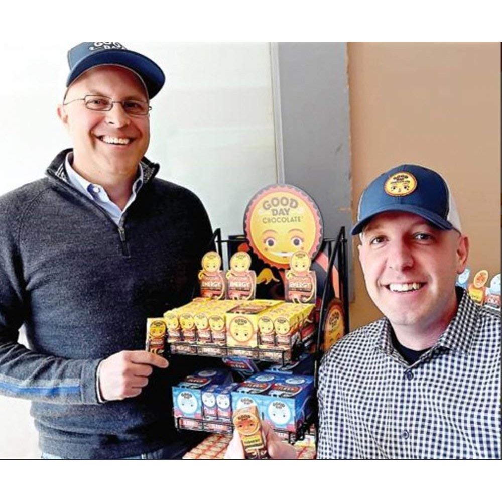 Good Day Chocolate Energy Supplement with Caffeine, 8 pieces, 12 pack - The Oasis of Health