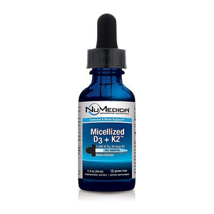 GS Micellized D3 + K2 1 fl. oz by NuMedica - The Oasis of Health
