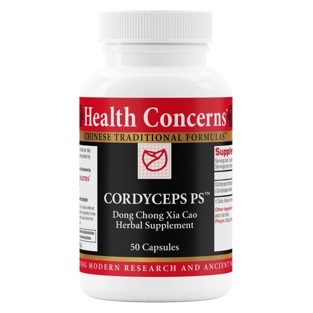 Health Concerns Cordyceps PS - Lung Health & Respiratory System Supplement - 50 Capsules - The Oasis of Health