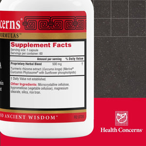 Health Concerns Curcuma Flow - Joint Health Support Supplements - 60 Capsules - The Oasis of Health