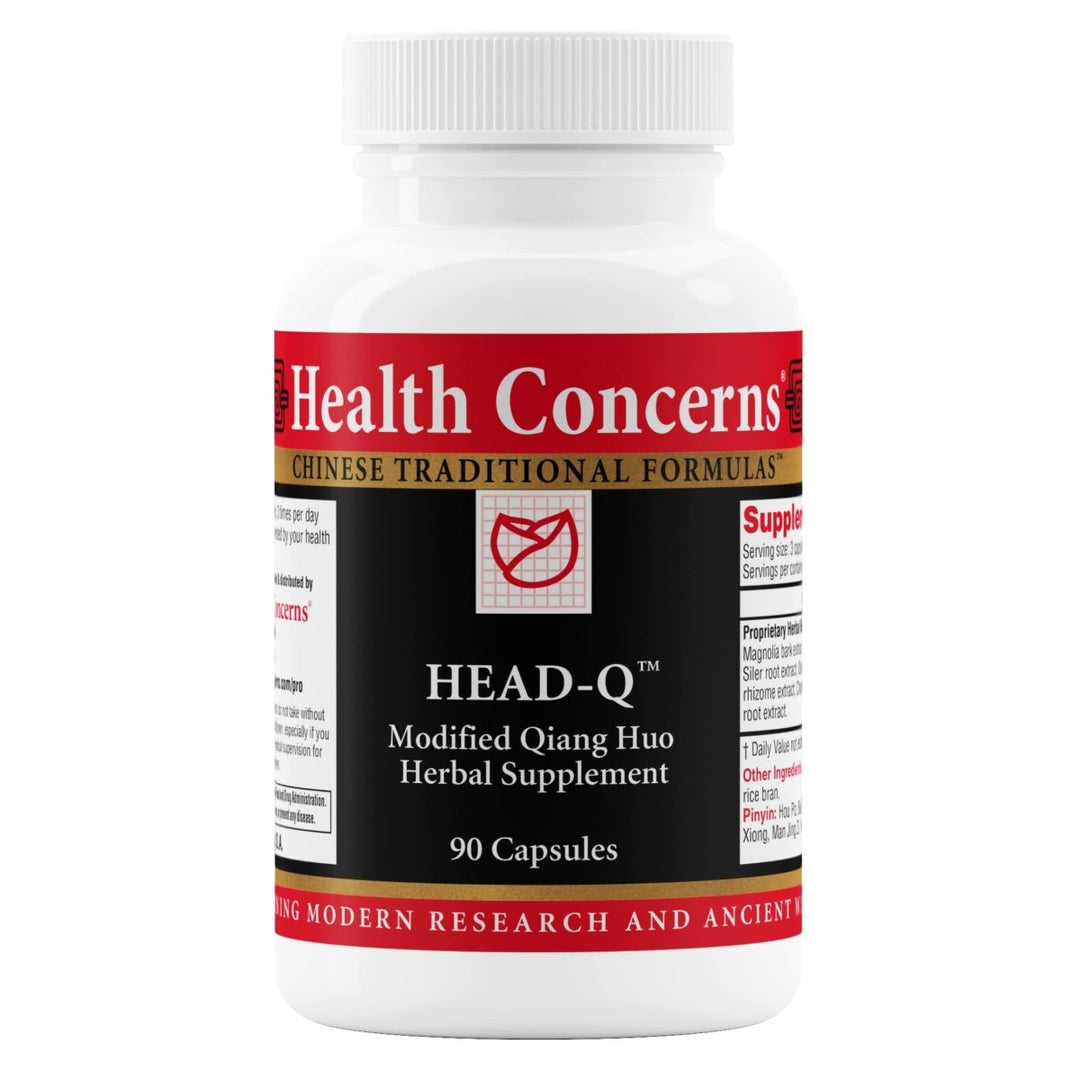 Health Concerns Head - Q - Herbal Supplement for Tension & Sinus Headache Support - 90 Capsules - The Oasis of Health
