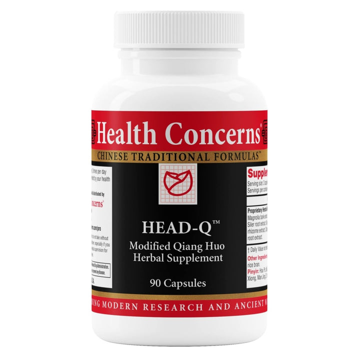 Health Concerns Head - Q - Herbal Supplement for Tension & Sinus Headache Support - 90 Capsules - The Oasis of Health