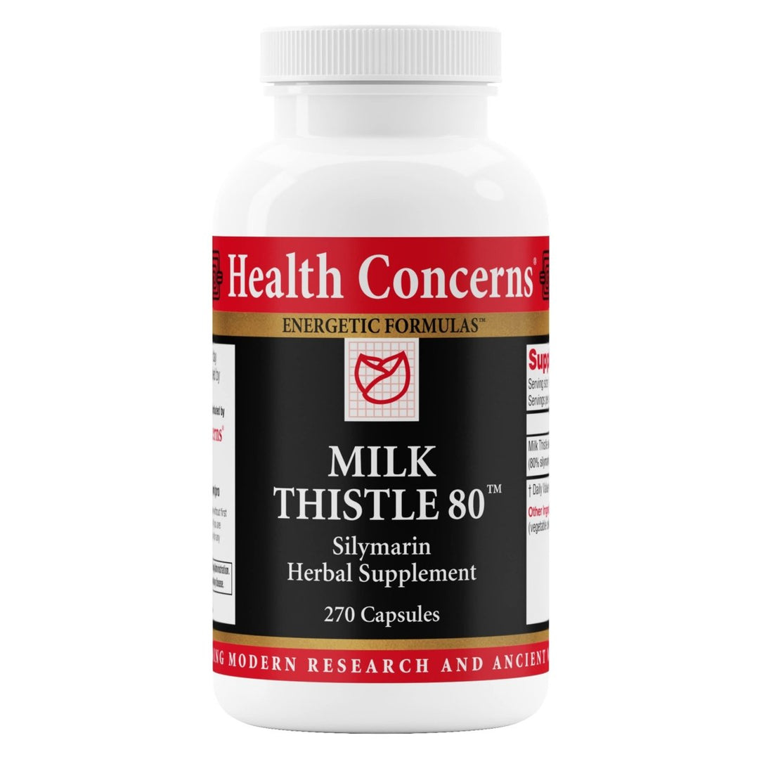 Health Concerns Milk Thistle 80 - Liver Health Supplement for Men & Women - 270 Capsules - The Oasis of Health