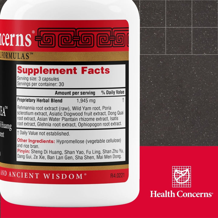 Health Concerns Nine Flavor Tea - Immune System Support & Kidney Support Supplement - 90 Capsules - The Oasis of Health