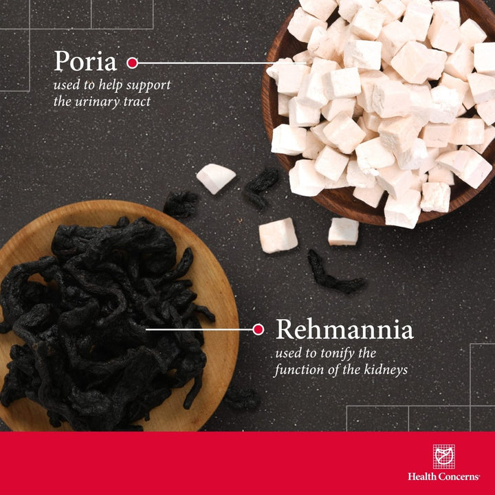 Health Concerns Rehmannia 8 - Back Discomfort & Urinary Tract Health for Women & Men - 90 Capsules - The Oasis of Health