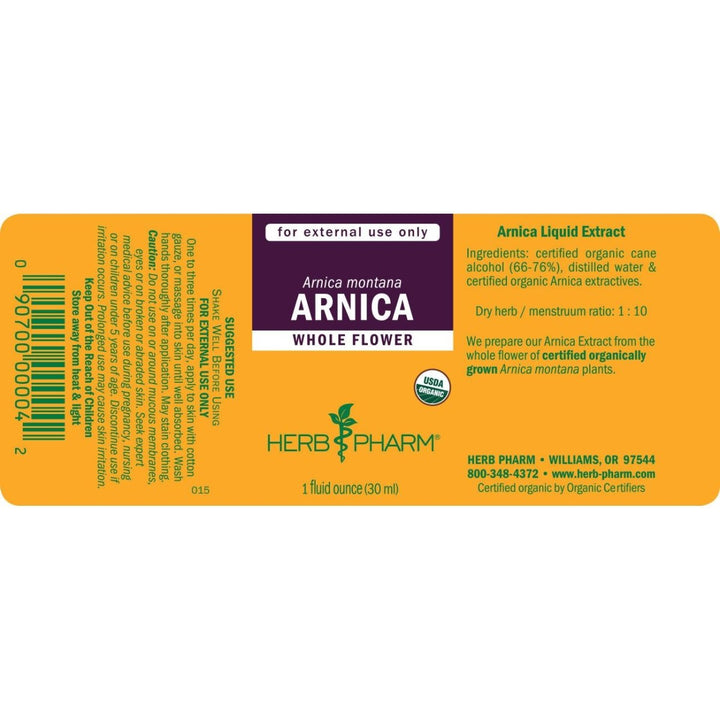 Herb Pharm Arnica Liquid Extract 4oz - The Oasis of Health