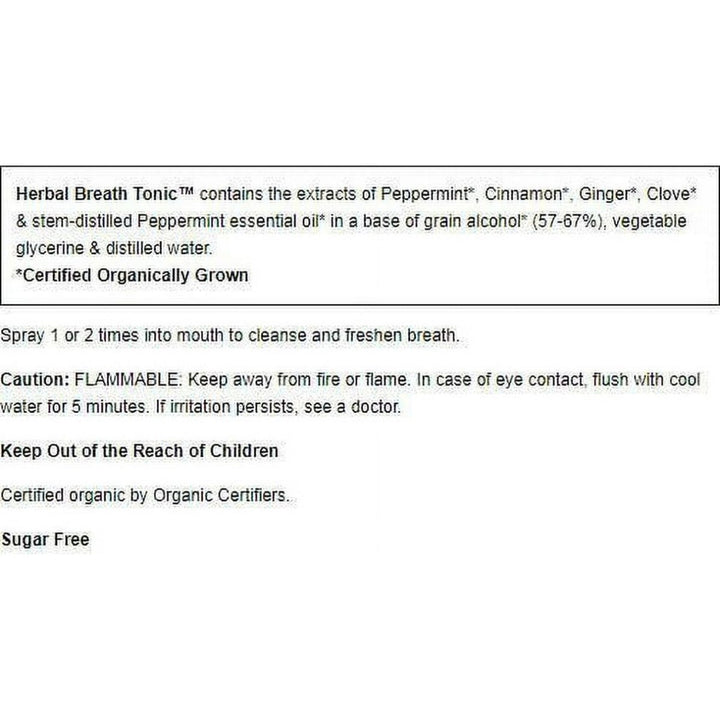 Herb Pharm Breath Refresher Peppermint .47 oz - The Oasis of Health