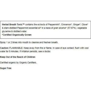 Herb Pharm Breath Refresher Peppermint .47 oz - The Oasis of Health