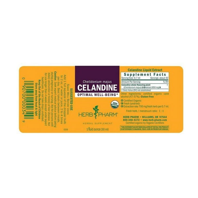 Herb Pharm Celandine 1oz - The Oasis of Health