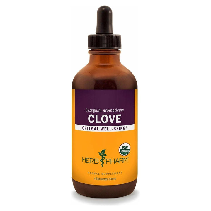 Herb Pharm Certified Organic Clove Liquid Extract - 4 Ounce - The Oasis of Health