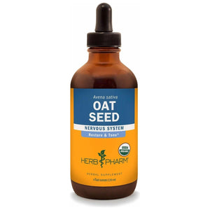 Herb Pharm Certified Organic Oat Seed Liquid Extract for Nervous System Support - 4 Ounce - The Oasis of Health