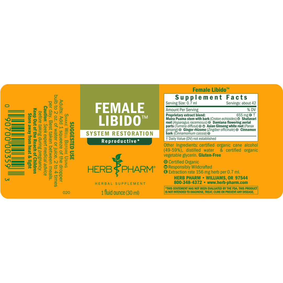 Herb Pharm Female Libido 4oz - The Oasis of Health