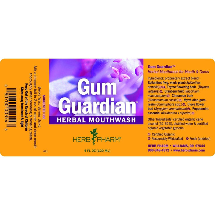 Herb Pharm Gum Guardian 4oz - The Oasis of Health