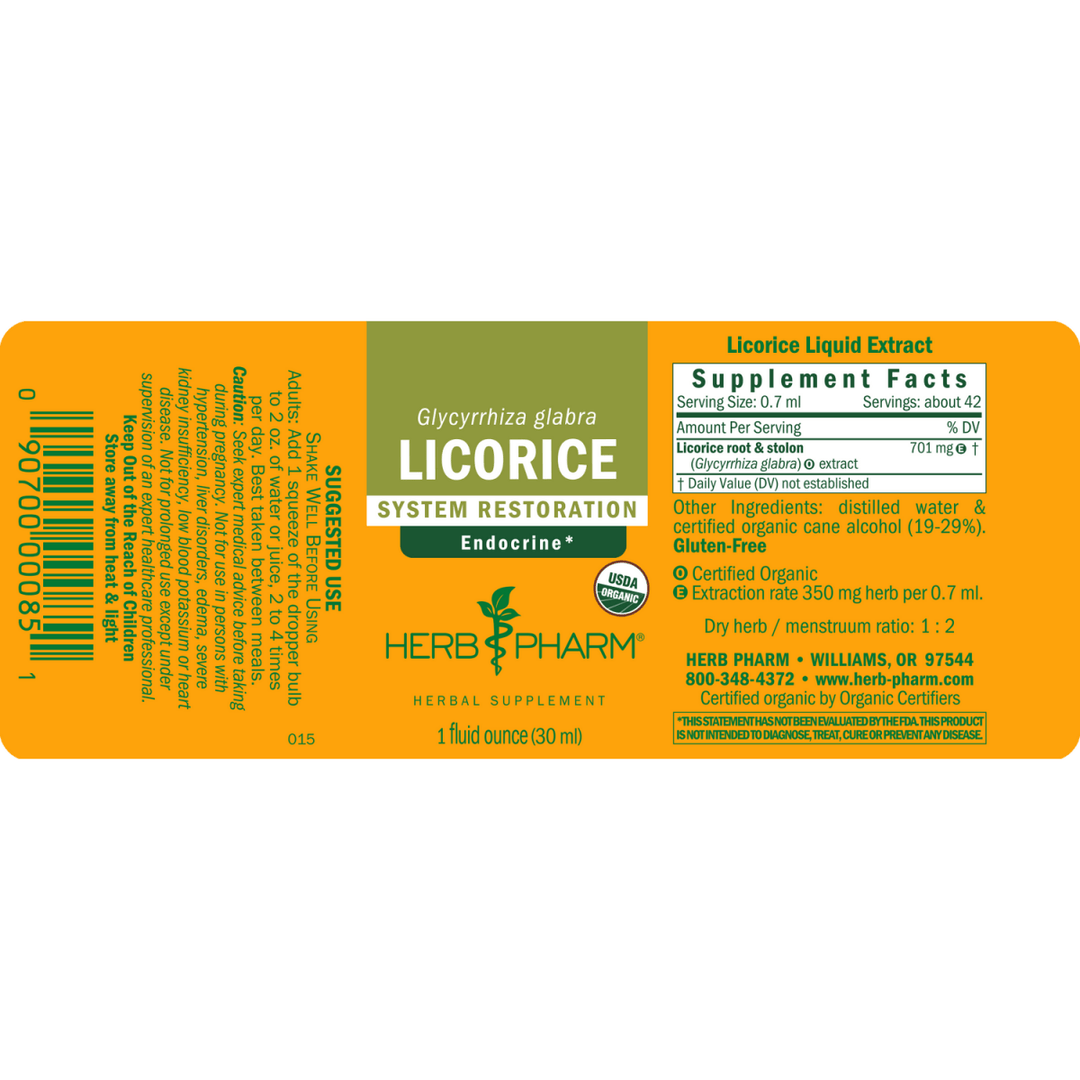 Herb Pharm Licorice 4oz - The Oasis of Health