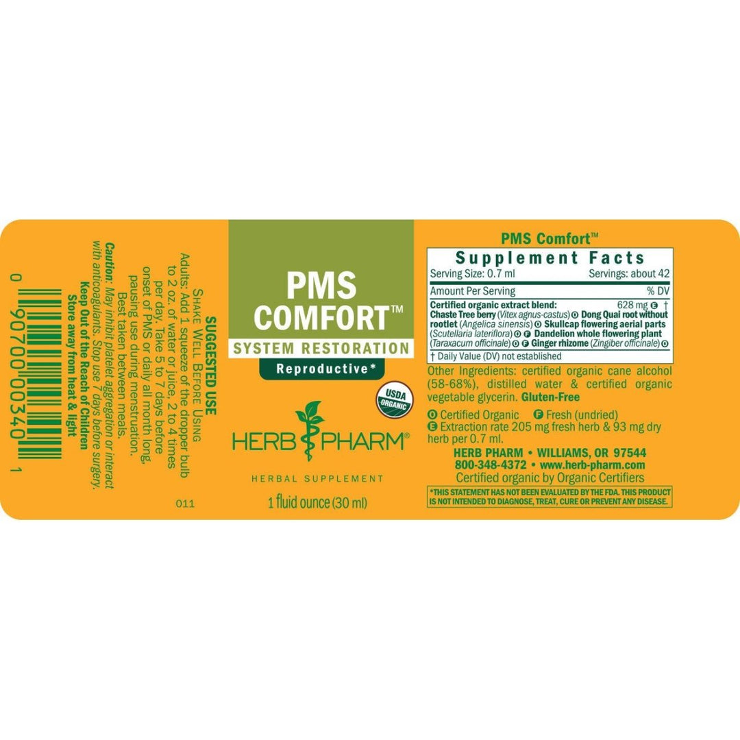 Herb Pharm PMS Comfort 1oz - The Oasis of Health