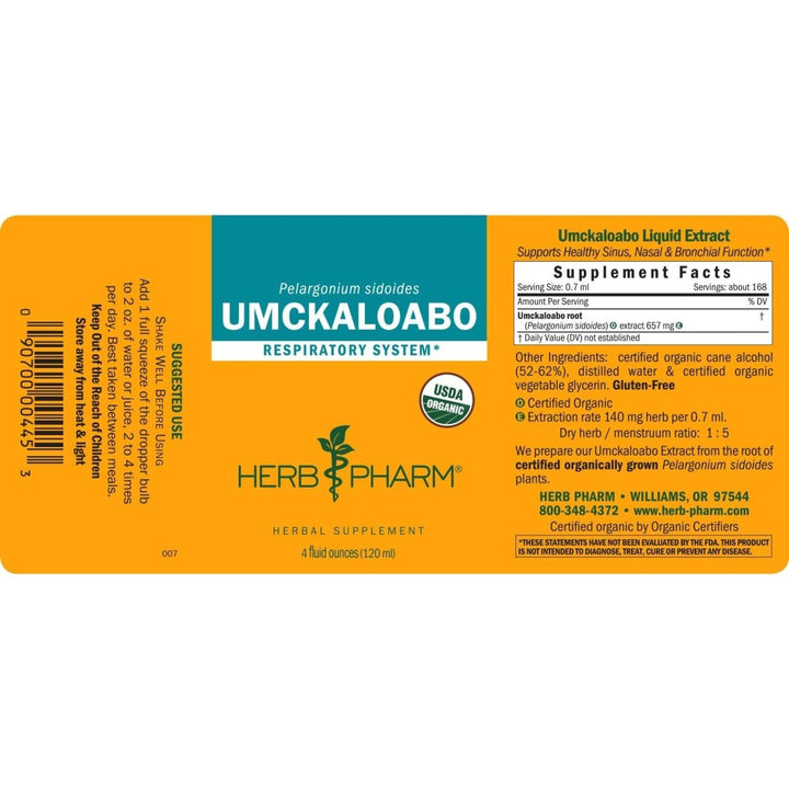 Herb Pharm Umckaloabo 4oz - The Oasis of Health
