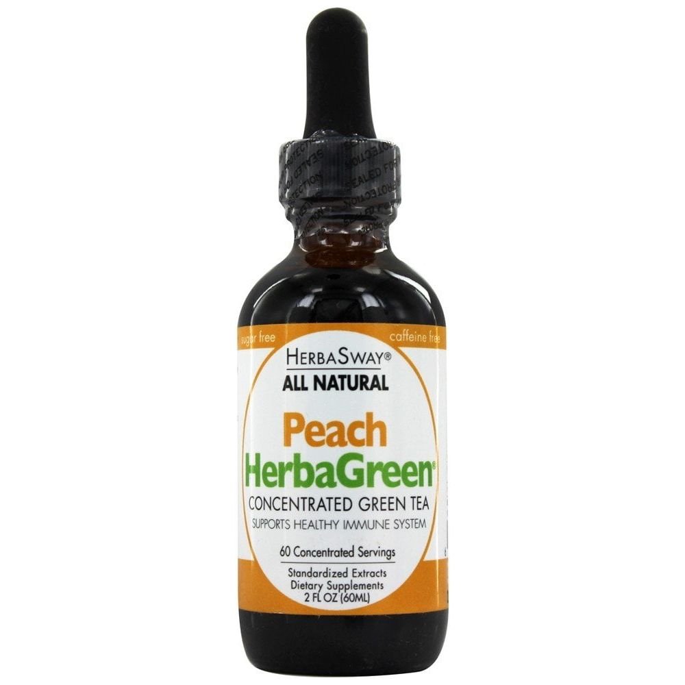 HerbaSway - HerbaGreen Tea Peach - 2 fl. oz. - The Oasis of Health