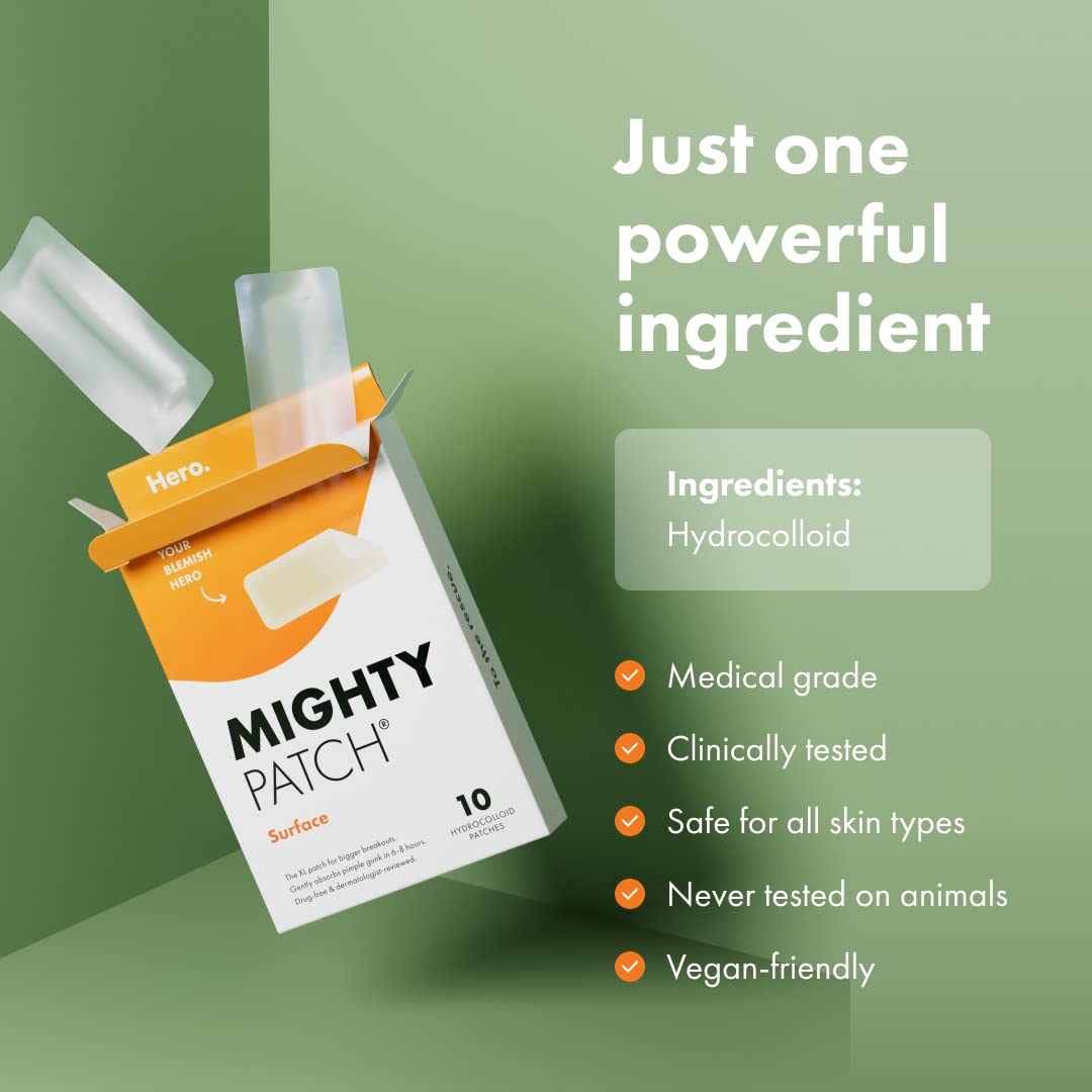 Hero Cosmetics - Mighty Patch Surface - 10 Strip(s) - The Oasis of Health