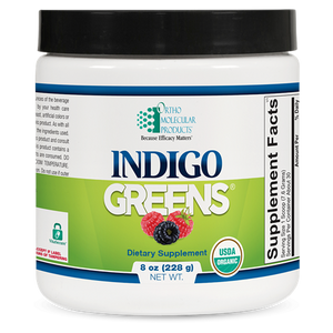 Ortho Molecular Indigo Greens Powder 60 Servings - The Oasis of Health