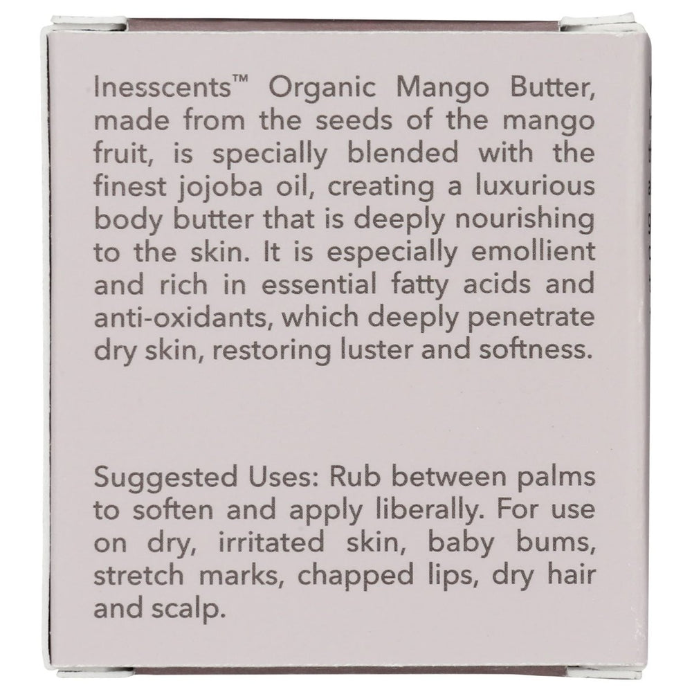 Inesscents Aromatic Botanicals - Organic Mango Butter Unscented - 4 fl. oz. - The Oasis of Health