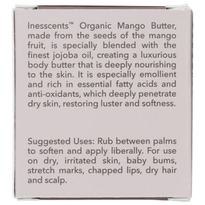 Inesscents Aromatic Botanicals - Organic Mango Butter Unscented - 4 fl. oz. - The Oasis of Health