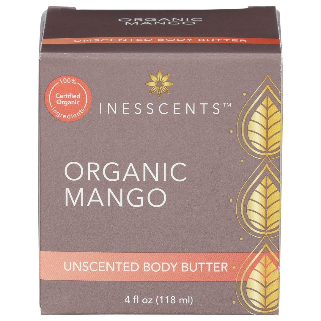 Inesscents Aromatic Botanicals - Organic Mango Butter Unscented - 4 fl. oz. - The Oasis of Health