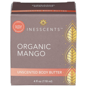 Inesscents Aromatic Botanicals - Organic Mango Butter Unscented - 4 fl. oz. - The Oasis of Health