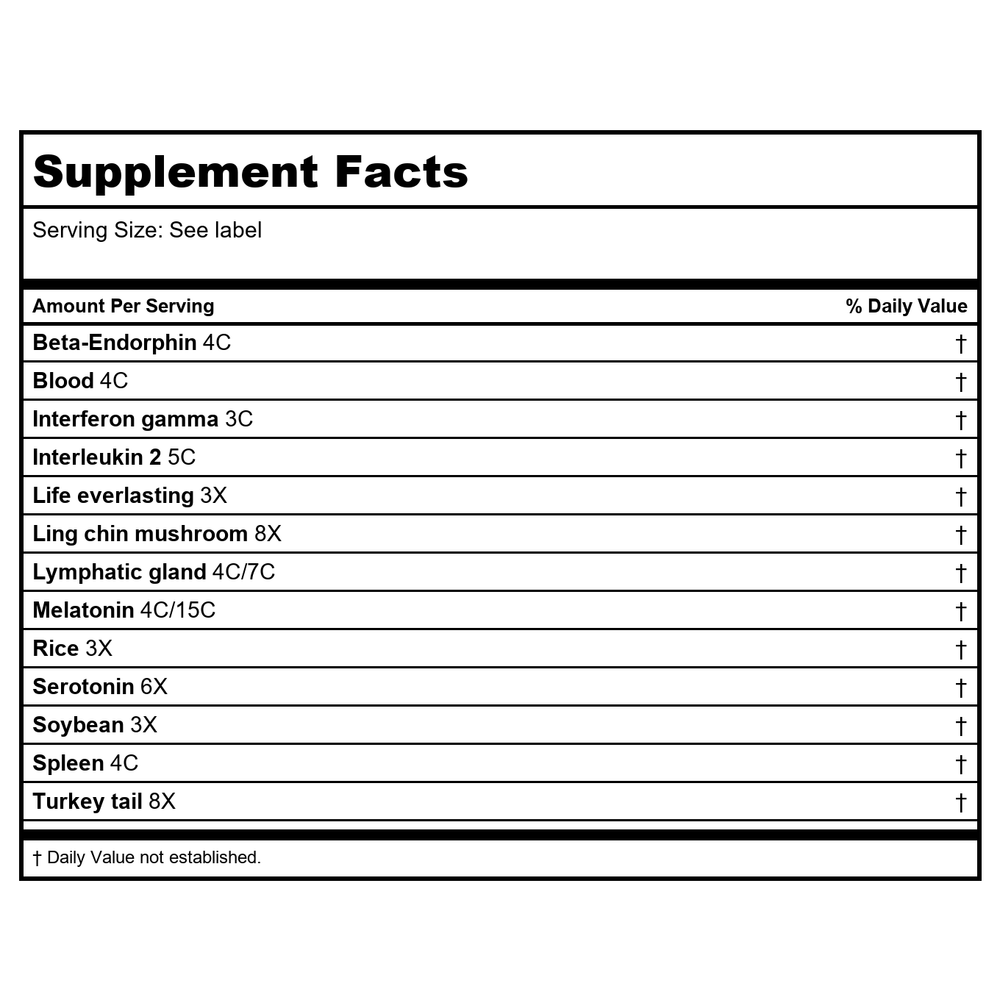 Guna, Inc. - GUNA-Virus 8 GMS - Supplement Facts panel