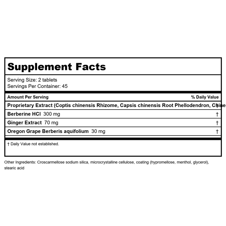 Metagenics - CandiBactin-BR 180T [Health and Beauty] - Supplement Facts panel