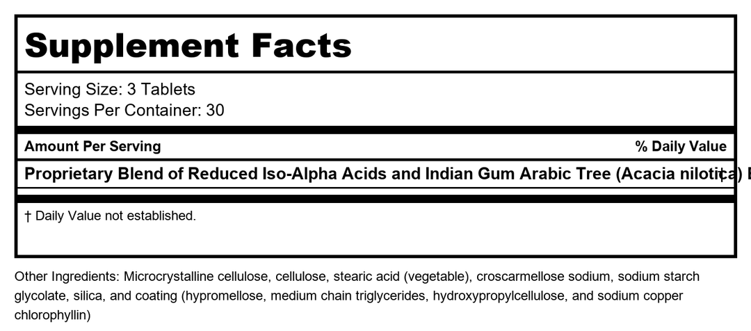 Metagenics Insulin Guard Tablets, 90 Count - Supplement Facts panel