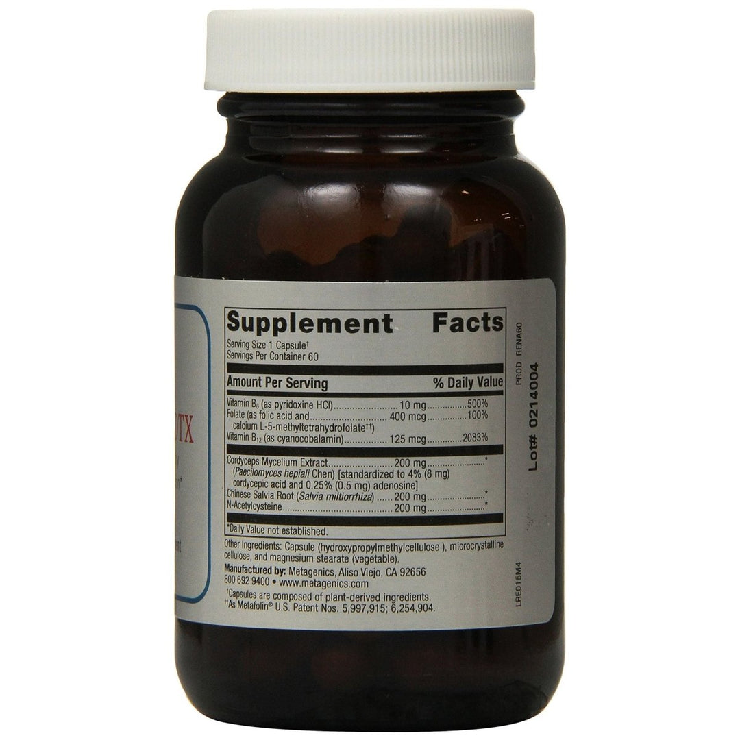 Metagenics, Renagen DTX, 60 Capsules - Supplement Facts panel