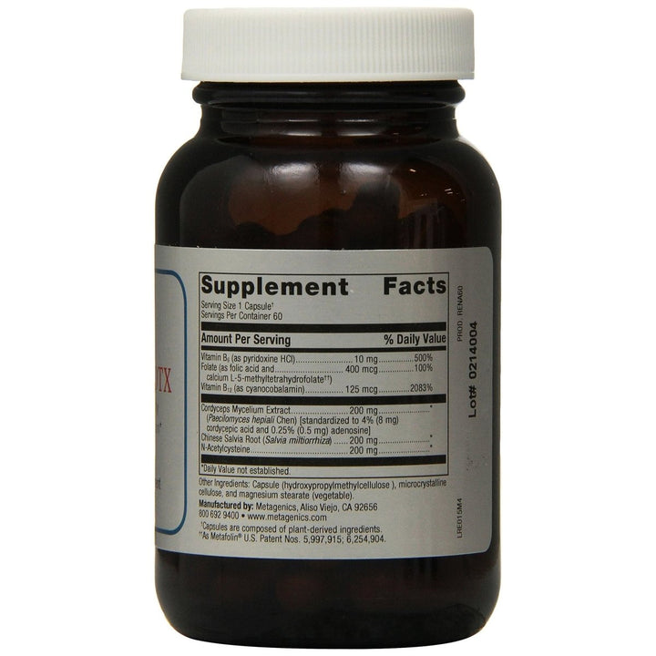 Metagenics, Renagen DTX, 60 Capsules - Supplement Facts panel