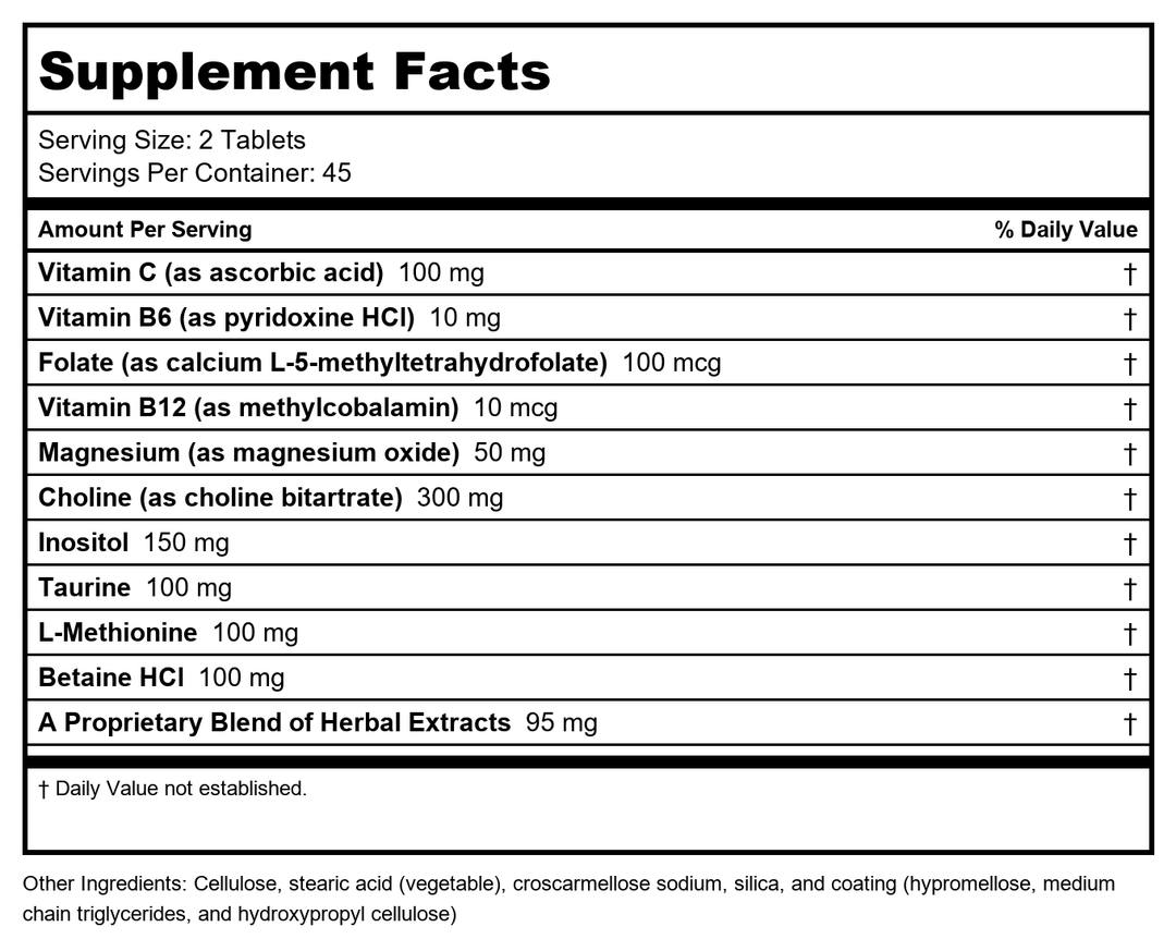 Metagenics - Lipo-Gen, 90 Count - Supplement Facts panel