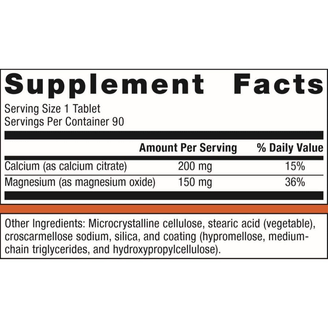 Metagenics Bone Builder Vegetarian Enhanced Bone Support* | 90 Servings - Supplement Facts panel
