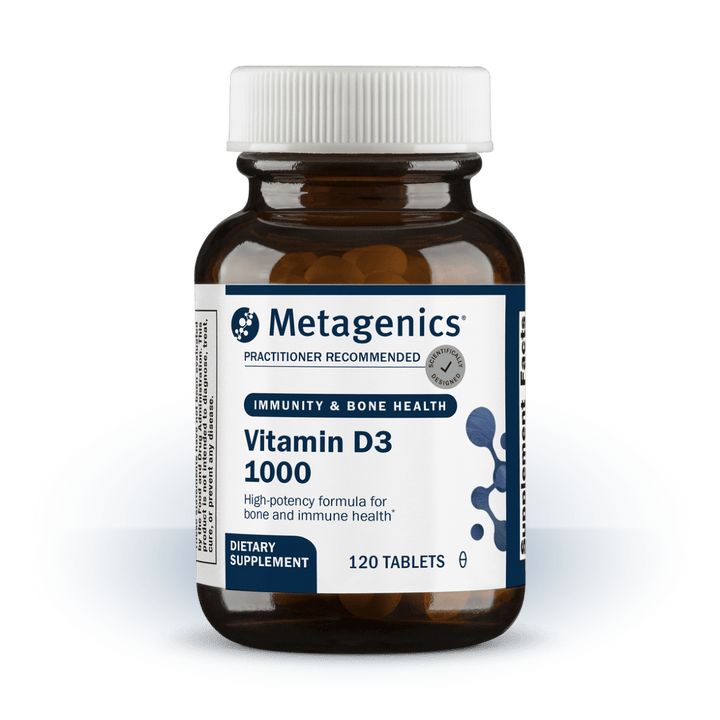 Metagenics D3 1000 - Supplement Facts panel
