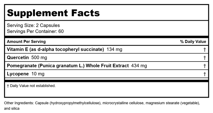Metagenics CardioLux? HDL - Targeted Support for HDL Function and Cardiovascular Health* | 120 Count - Supplement Facts panel