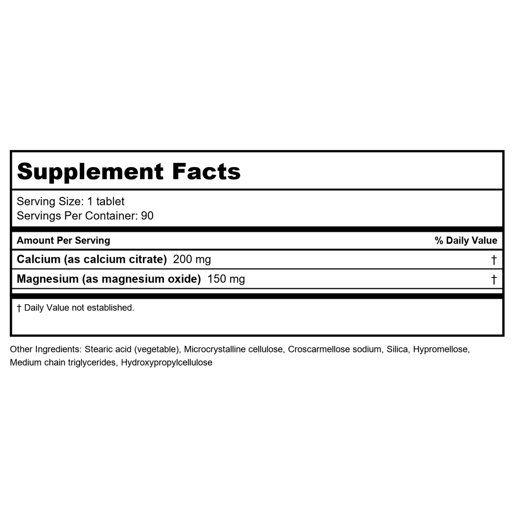 Metagenics Bone Builder Vegetarian 90 Tablets - Metagenics - Supplement Facts panel