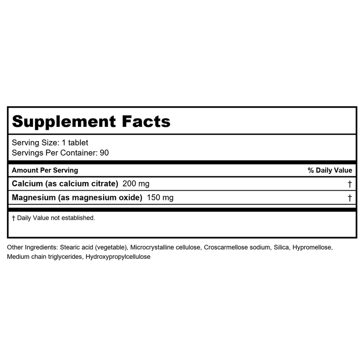 Metagenics Bone Builder Vegetarian 90 Tablets - Metagenics - Supplement Facts panel