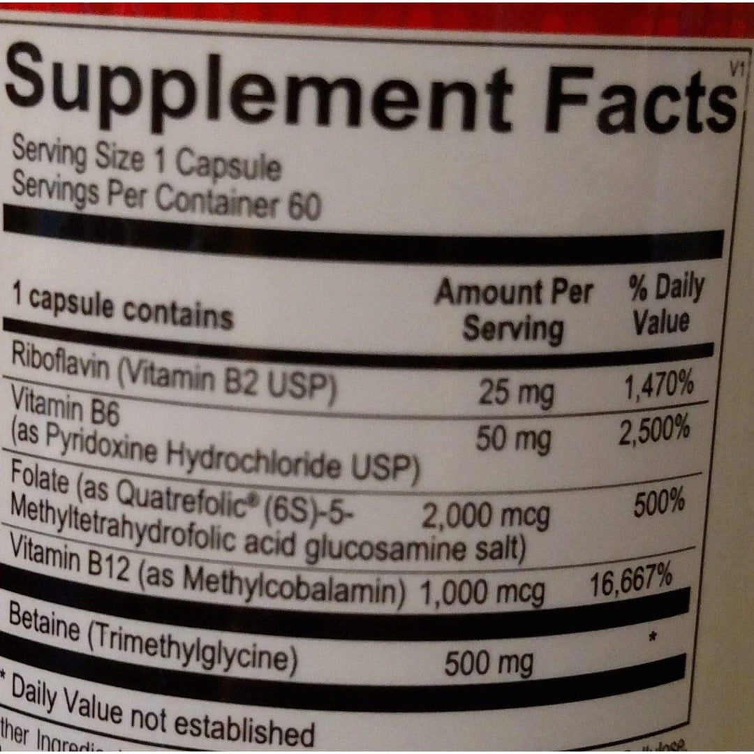 Ortho Molecular - Methyl CPG - 60 Capsules - Supplement Facts panel