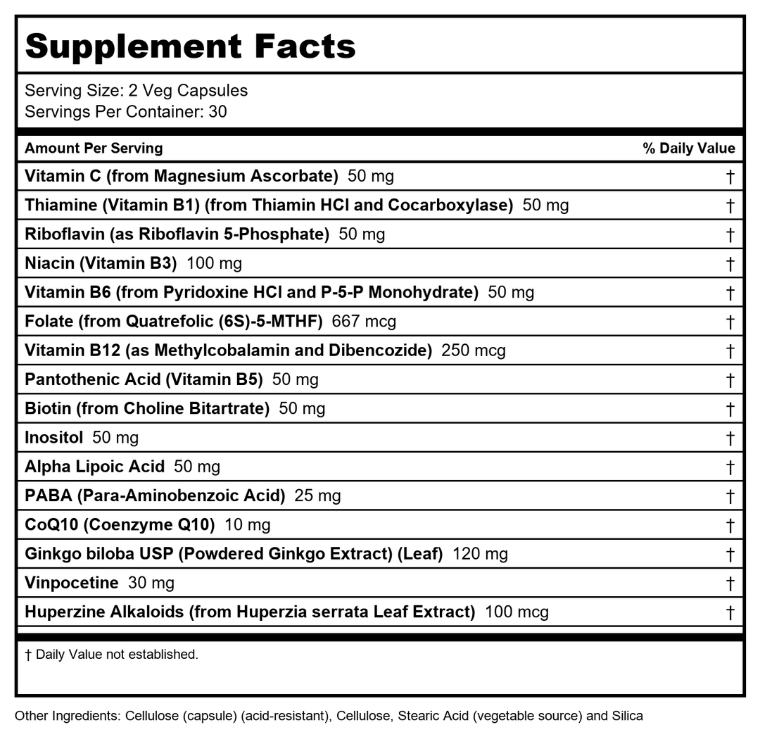 Ortho Molecular Products - Membrin - 30 Capsules - Supplement Facts panel