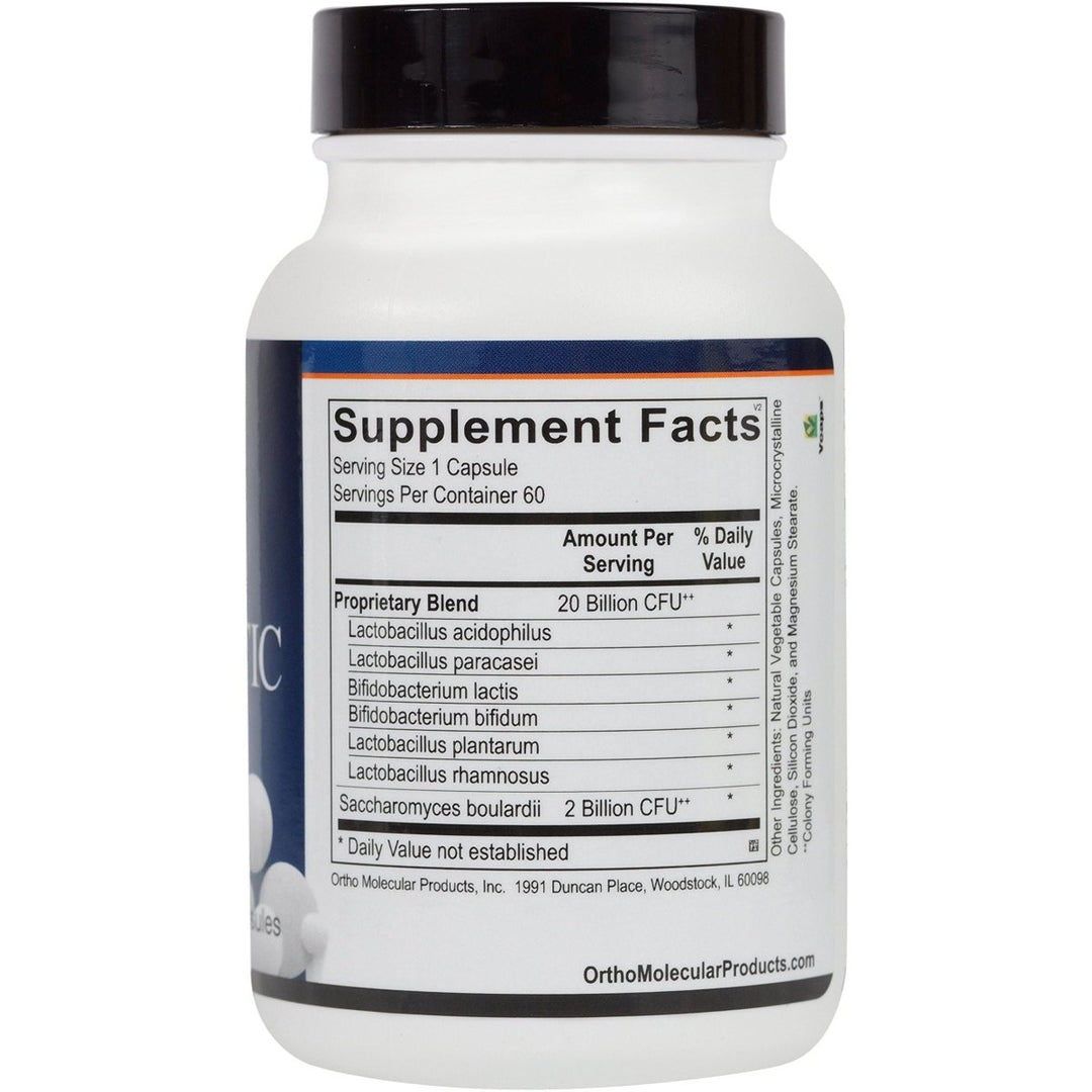Ortho Biotic 60 Capsules - Supplement Facts panel