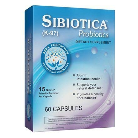 Sibiotica Probiotics by Apex Energetics (K-97) - Supplement Facts panel